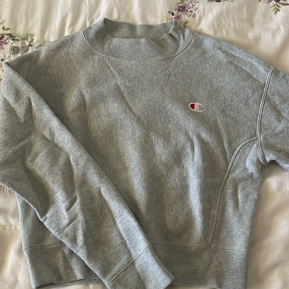 Gray champion crewneck